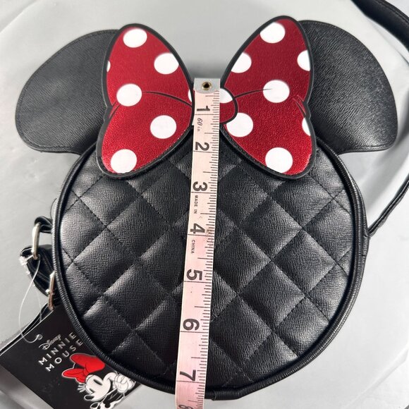 Disney Minnie Mouse Crossbody Purses Mouse Ears Icon Polka Dot Bow Shoulder Bag - Picture 10 of 16